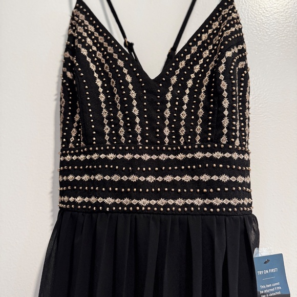 Lulus Black Beaded Maxi Dress – XS – NWT - Picture 6 of 10